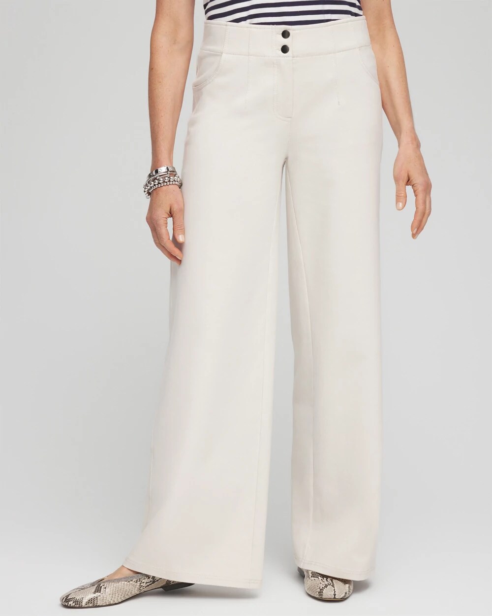Cotton Stretch Wide Leg Pants | Chico's Cotton Stretch Wide Leg Pants | Chico's